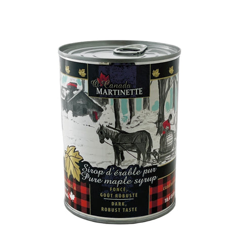 La Ferme Martinette Pure maple Syrup - purer Ahornsirup aus Kanada, Dark, traditionelle Dose - Can 540ml
