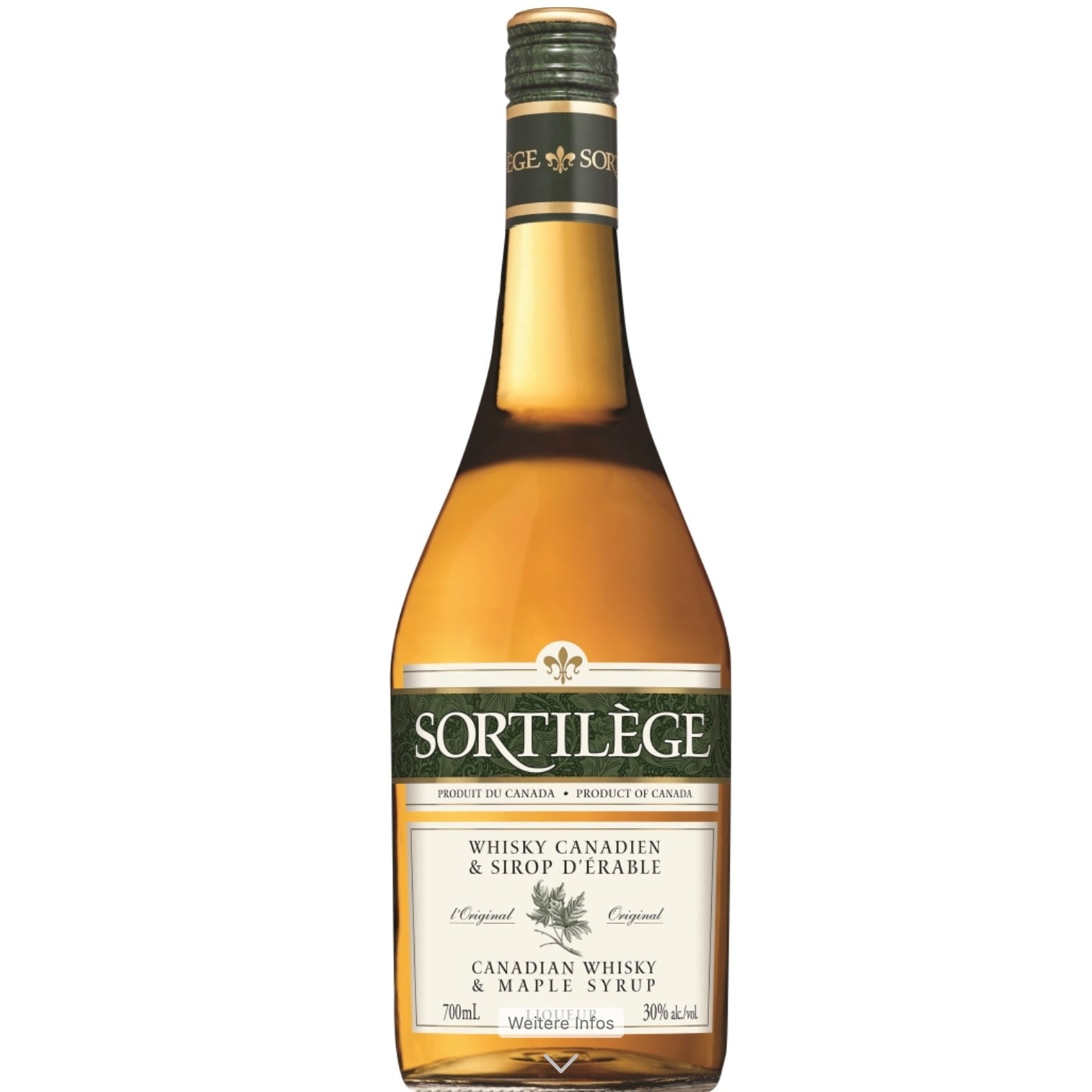 Sortilège - Canadian Whisky with maple syrup 700ml