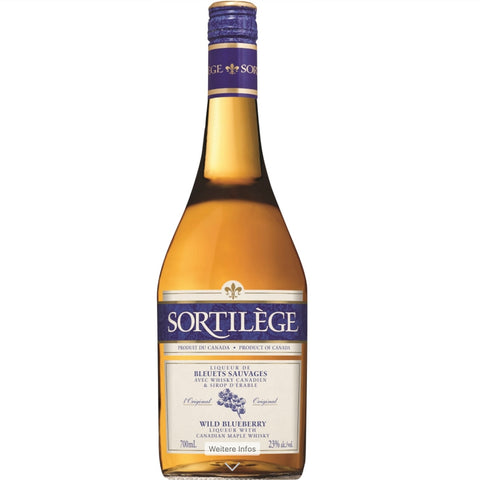 Sortilège bleuets sauvages - Canadian Whisky with maple syrup and wild blueberries 700ml