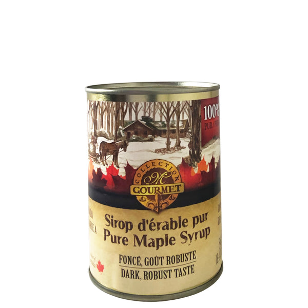 La Ferme Martinette Pure maple Syrup - purer Ahornsirup aus Kanada, Dark, traditionelle Dose - Can 540ml