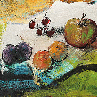Kunst-Grußkarte "Fruits" Basque