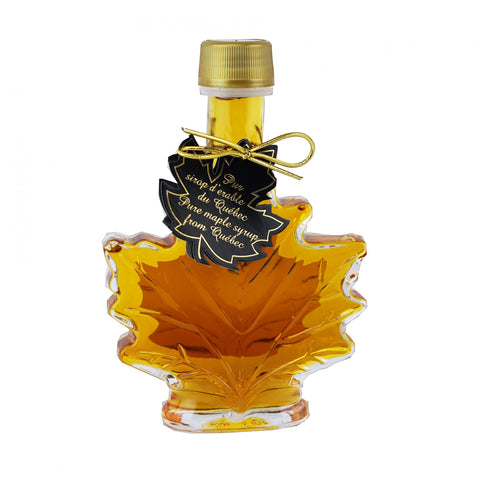 Pure maple syrup - purer Ahornsirup aus Kanada, Grade A, Golden, Glasflasche Ahornblatt, 100ml